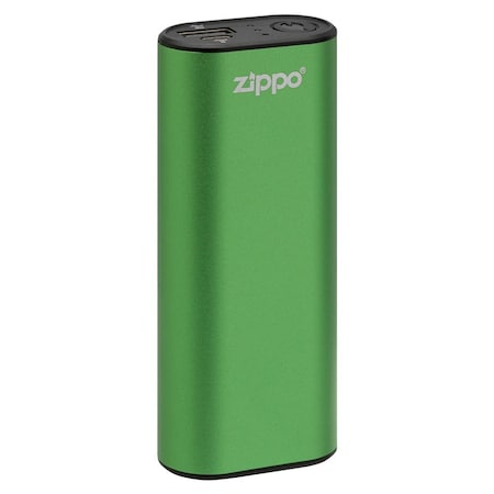 Zippo HeatBank 6 Hour USB Rechargeable Hand Warmer, 3 Settings, Green 40615